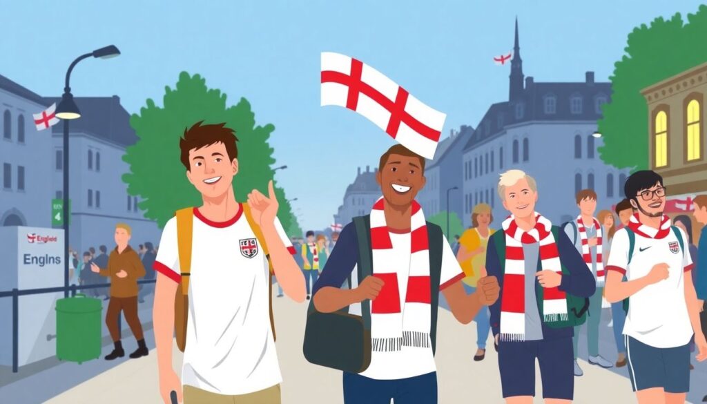 Этикет поведения на выездных матчах Англии - иллюстрация