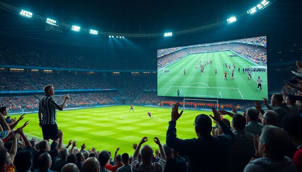 Фанаты против VAR: как технологии меняют трибуну - иллюстрация