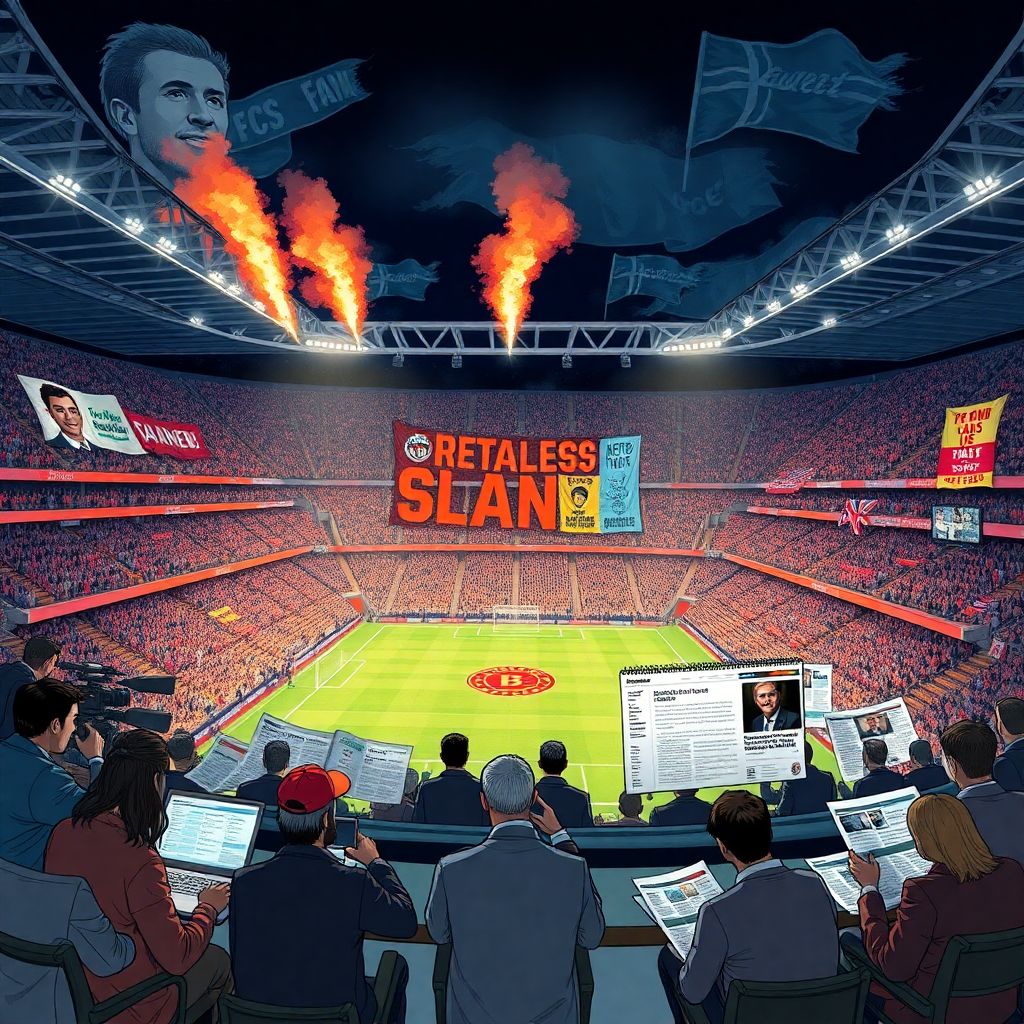 Как английская пресса освещает фанатские перформансы в современном футболе