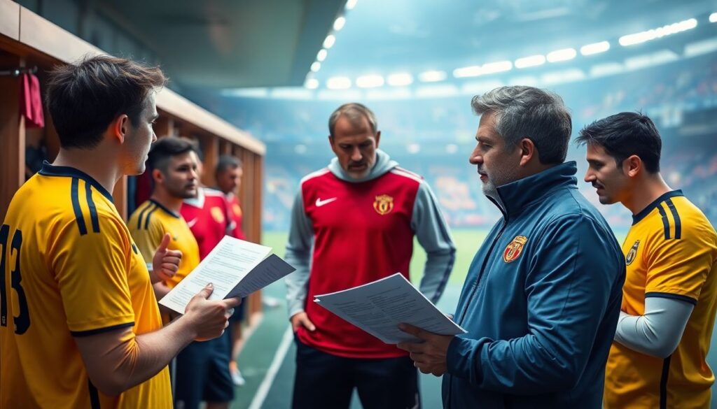 Ритуалы выхода на поле и возвращение игроков на скамейку - иллюстрация