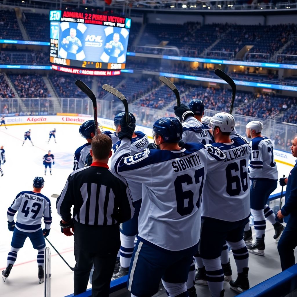 Сибирь обыграла Адмирал 4:2 во Владивостоке и поднялась в таблице КХЛ