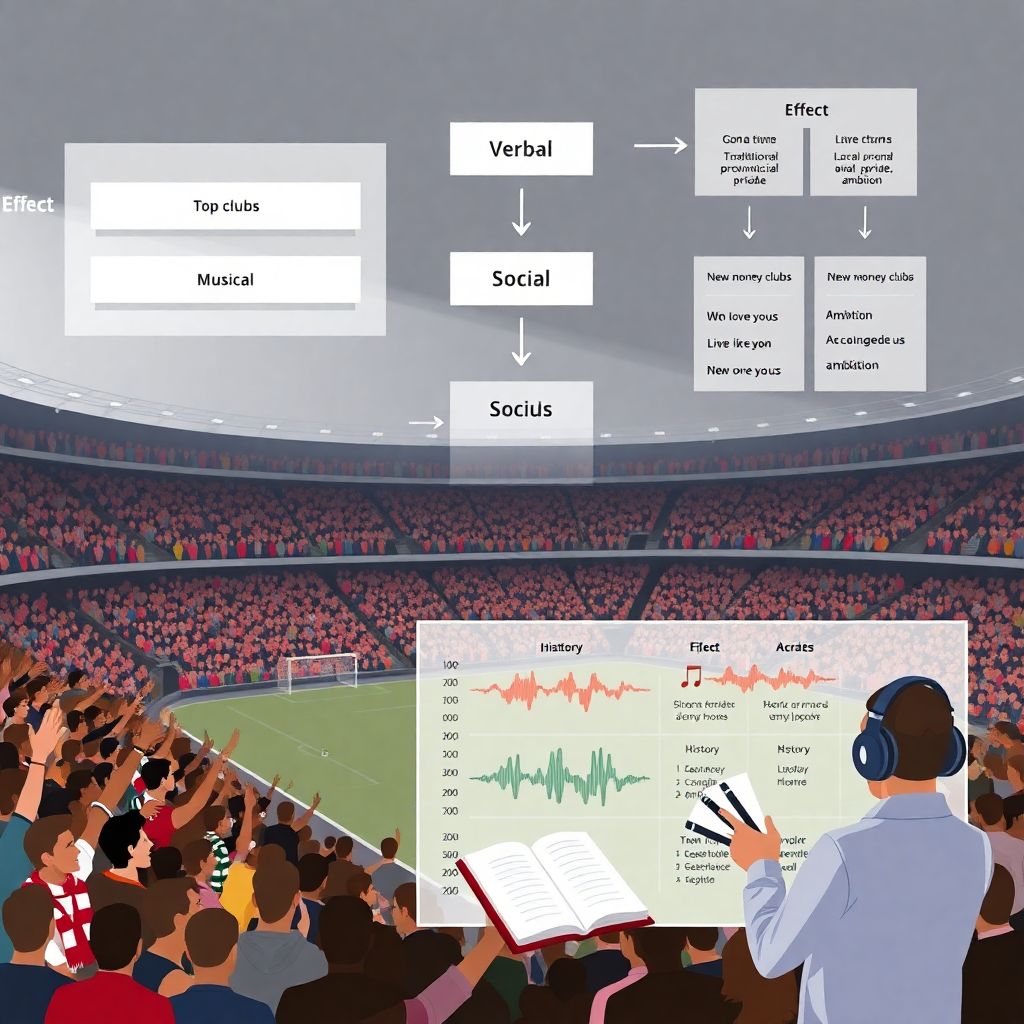 Анализ песенных кричалок по клубам Англии и их влияние на атмосферу матчей