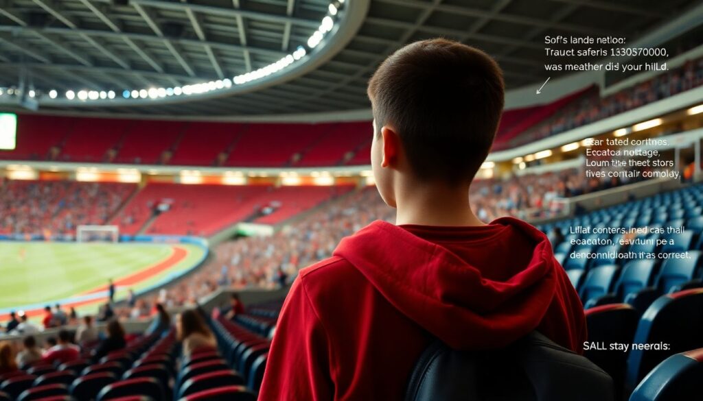 Обучение молодых болельщиков основам поведения на стадионе - иллюстрация