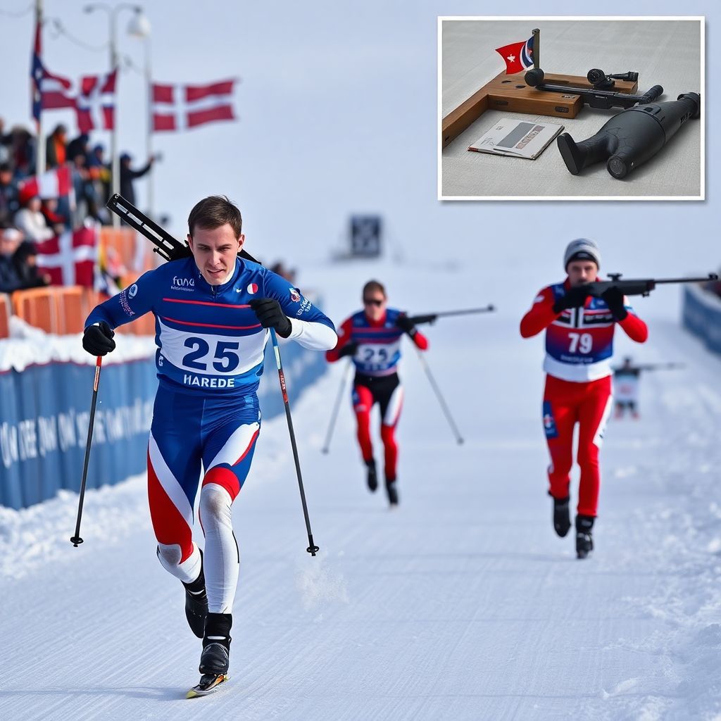 Дамьен Леве выиграл спринт чемпионата Европы по биатлону в Норвегии